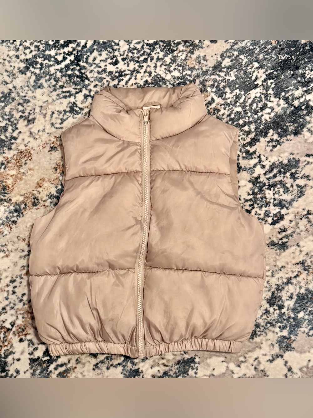 Self Esteem Girls Taupe Puffer Vest M NWOT